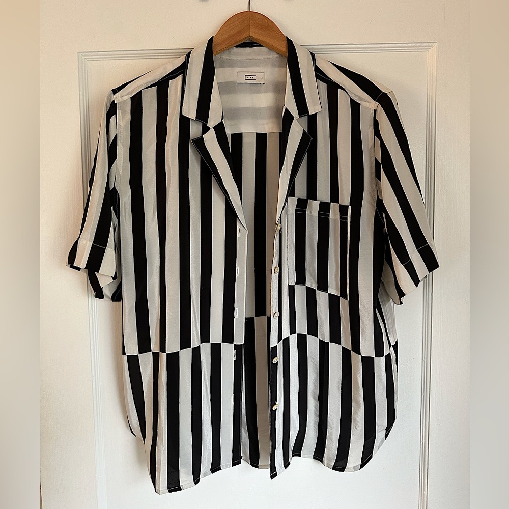 AYR Striped Button-Up